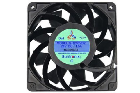 Double-suction high-efficiency computer cooling fan