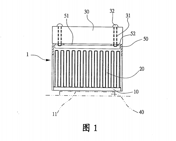 Locking device of computer radiating fan