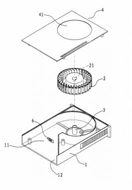 Computer heat dissipation fan combination mechanism