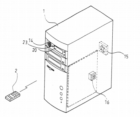 Remote control heat dissipation fan of computer host