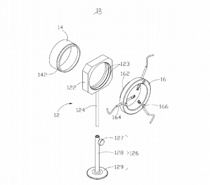 Air volume measuring device for computer radiating fan