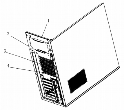 Computer case with panel capable of installing heat dissipation fans of various specifications